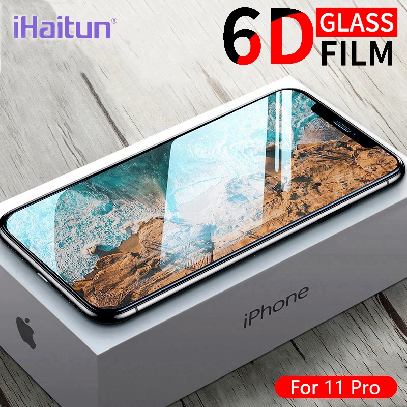 IHaitun 6D пленка Защитное стекло для экрана iPhone 11 Pro Max XS MAX X XR защитная крышка