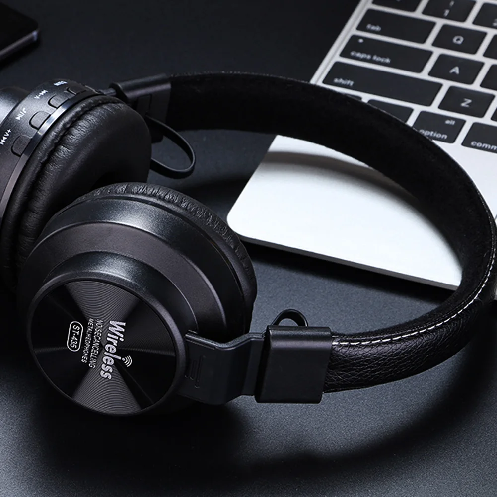 С микрофоном для путешествий, Bluetooth игры, Интеллектуальная музыка, регулируемые стерео универсальные Накладные наушники, практичные беспроводные наушники
