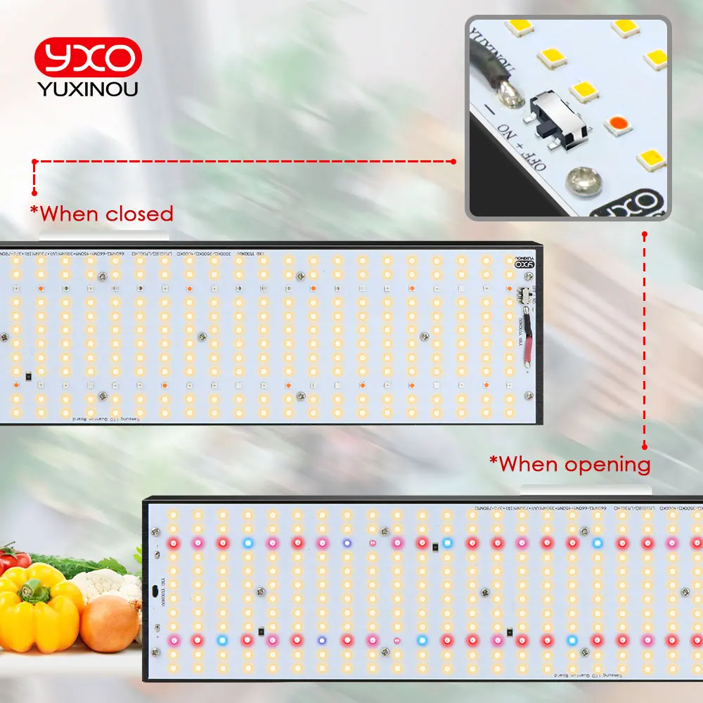 Really Output 1000W LED Grow Light Sam-ng LM282B Full Spectrum LED Grow Light Quantum Full Spectrum Growing Lamp for Grow Tent