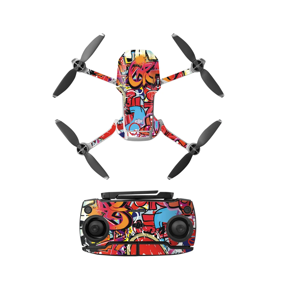 Buy Mavic Mini Protective Film PVC Stickers Waterproof Scratch-proof Decals for DJI Mavic Mini Drone Full Arounded Skin Accessories