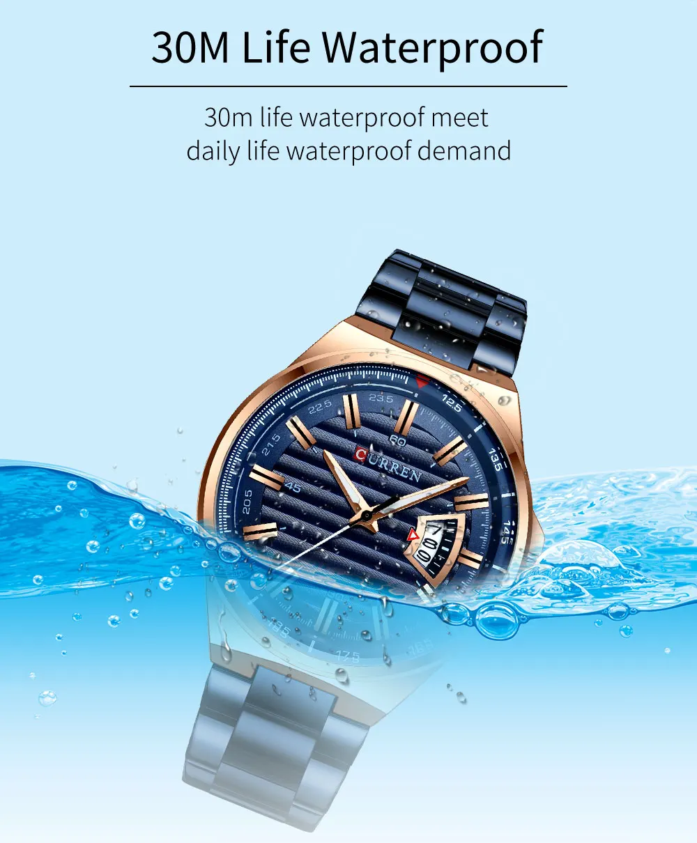 es Orologi da uomo impermeabili in acciaio inossidabile di alta qualità da polso militare da polso al quarzo con data automatica_voghion.com