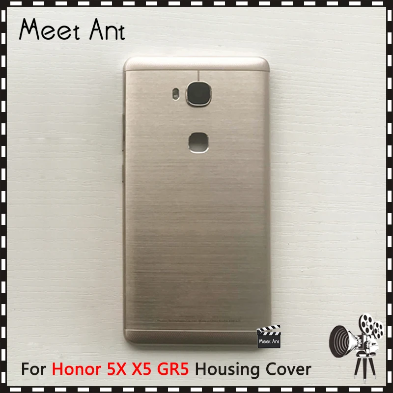 Высокое качество для Huawei Honor 5X X5 GR5 задняя крышка батарейного отсека задняя крышка с кнопкой громкости питания+ объектив камеры