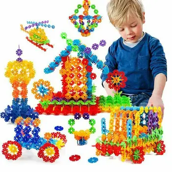 

Snowflake Blocks Children'S Spell Inserting Snowflake Blocks Kindergarten Boys And Girls Educational Toys