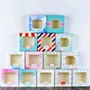 StoBag 5pcs For You Love Cookie Baking Packing Box Donuts Chocolate Gift Box With Window Birthday Christmas Event & Party Favors ► Photo 2/5