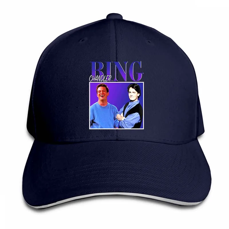 Bing Chandler, вдохновленный друзьями, сериал Matthew Perry Merch, винтажная бейсболка 90s в стиле почитания для дня рождения - Цвет: 2-Navy