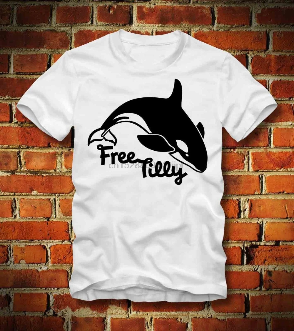 Футболка Orka Orca Killerwal Whale Killer Free Tilly Rettet Hai Robbe мужские топы футболки 2019 летняя модная