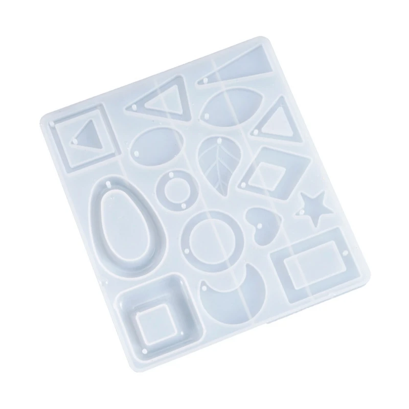 

Crystal Epoxy Resin Mold Dangle Eearrings Silicone Mould DIY Crafts Jewelry Pendant Making Tools