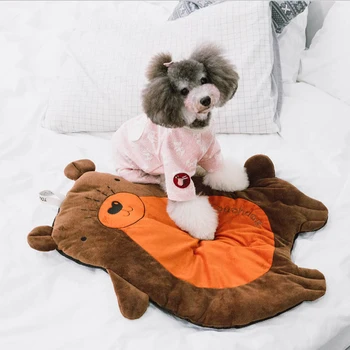 

Macaron Cartoon Dog Bed Carnival series cat and dog Mat Animals' Corroboree Cushion Warm Soft Dog Sleeping Bed Pad Pet Supplies