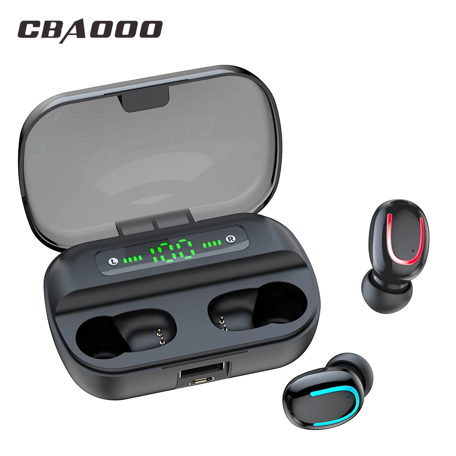 CBAOOO Q76 TWS Bluetooth наушники 5,0 в спортивная беспроводная водонепроницаемая гарнитура беспроводные наушники стерео микрофон Игровые наушники для xiaomi