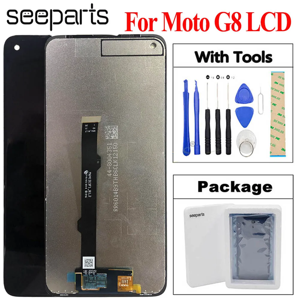 

Original New Tested 6.4" For Motorola Moto G8 Lcd Screen Display Touch Digitizer Assembly G8 XT2045-1 XT2045-2 XT2045-5 LCD