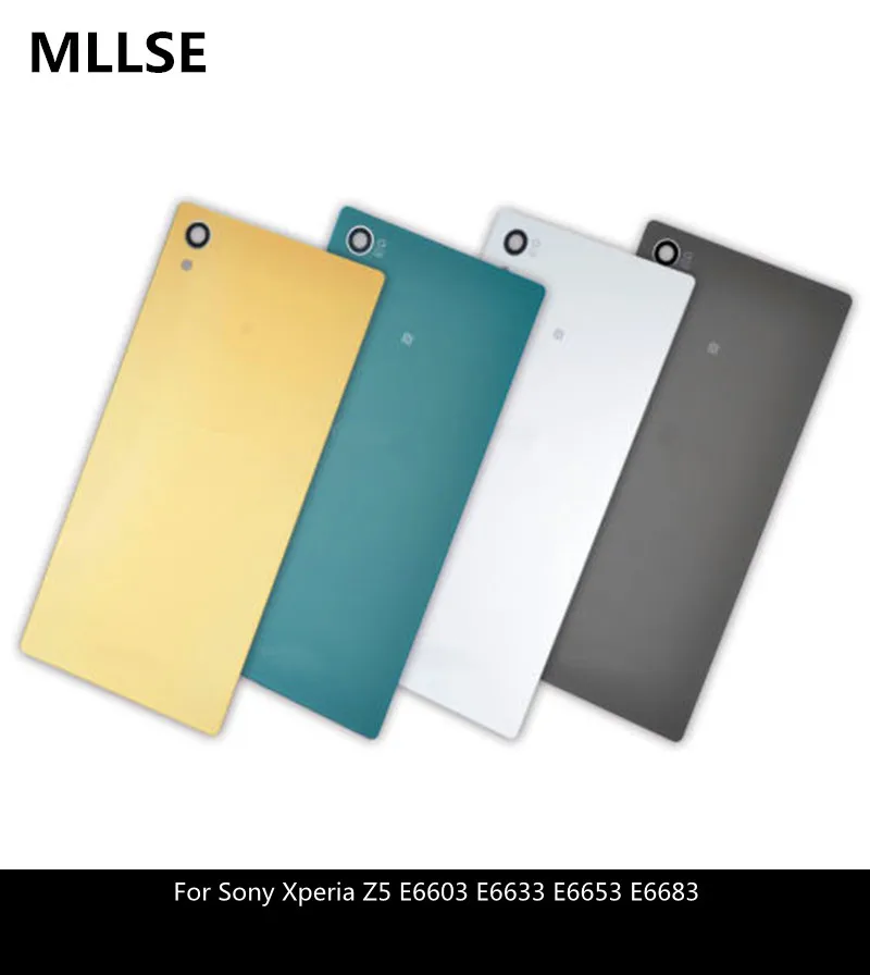 

Back Glass Battery Cover With Sticker For Sony Xperia Z5 MINI Z5 Compact E6603 E6633 E6653 E6683 Housing Rear Door Cover + LOGO