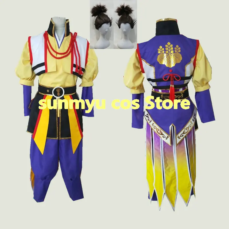 Sengoku Muso 4 Toyotomi Hideyoshi Samurai Warriors Costume Cosplay Taglia Personalizzata Halloween