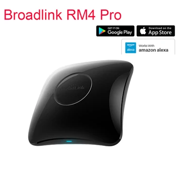 

Broadlink RM4 Pro smart Home Automation WiFi IR RF Universal Intelligent Remote Controller Work With Alexa Google Home