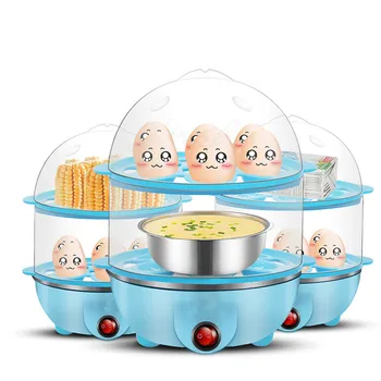 

Electric Egg Cooker Double-layer Egg Steam Cooker Stainless Steel Egg Boiler Multifunctional Food Steamer Kitchen Cooking Tools