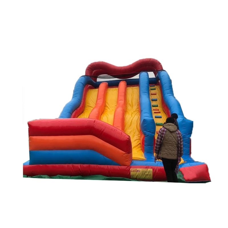 

Hot sale product four lanes inflatable slide for adults and kids/ new design inflatable slide