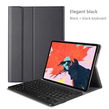 

For iPad Pro 11" 2020 French Tablet Keyboard Case Top Quality Leather Protective Cover Shell Bluetooth Removable Keyboard Cover