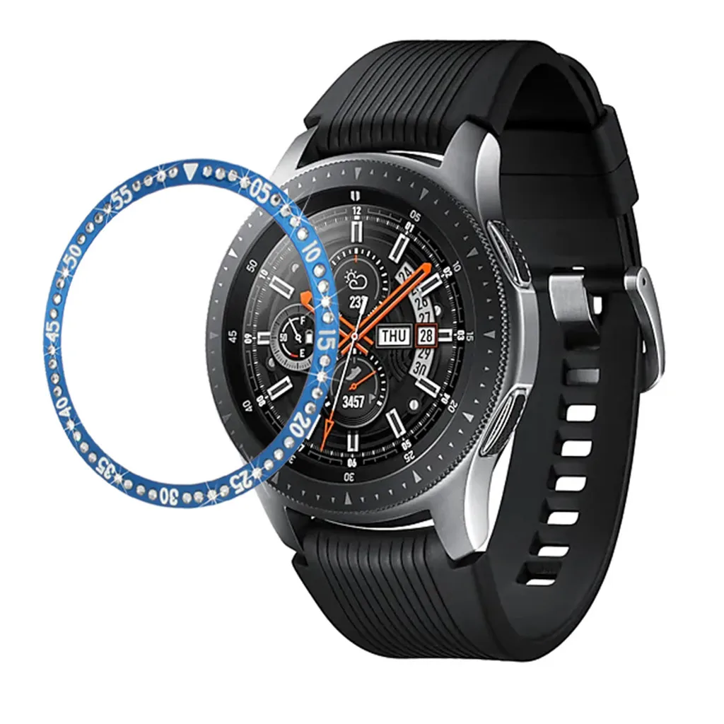 Для samsung Galaxy Watch 42 мм кольцо клеющаяся крышка против царапин Кристалл Алмаз Прямая Aug9