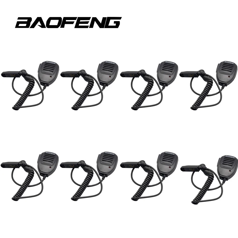 8 шт. аксессуары BAOFENG динамик микрофон для A58 BF-9700 UV-9R plus водонепроницаемый Walkie Talkie