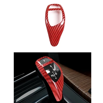 

Car ABS Carbon Fiber Red Gear Shift Knob Cover Trim for BMW F10 F20 F22 F30 F32 X3 X4 X5 X6 Series