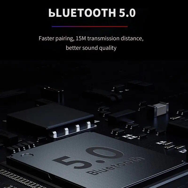LEORY DT-5 TWS bluetooth 5,0 Наушники Hi-Fi высокой четкости вызова CVC8.0 Шум шумоподавления Беспроводной наушники 2000 мА/ч, Мощность банк гарнитура