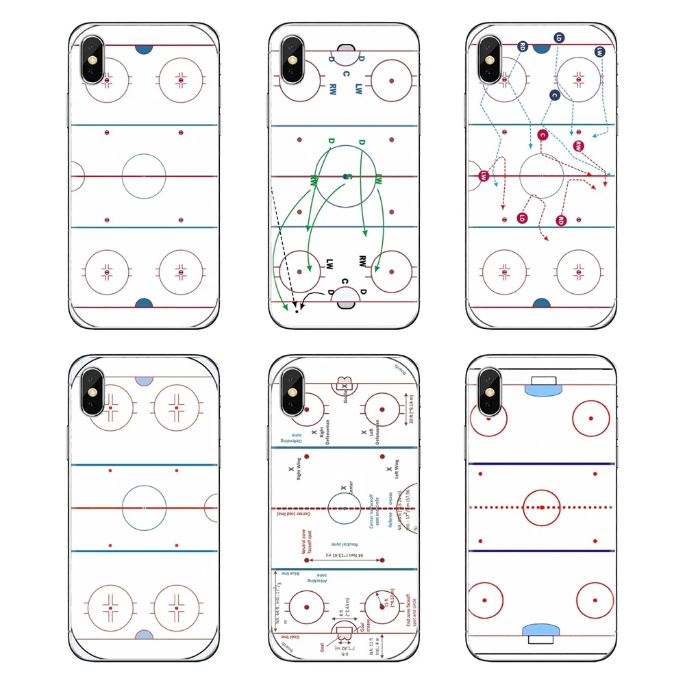 Для iPhone XS Max XR X 4 4S 5 5S 5C SE 6 6S 7 8 плюс samsung Galaxy J1 J3 J5 J7 A3 A5 Корпус Хоккей площадка постер