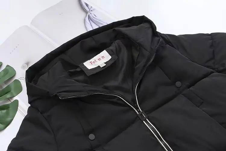 3XL-5XL полосатые женские пальто, Новое поступление, повседневные Черные длинные пальто с капюшоном, зимние женские уличные парки, зимнее пальто для женщин