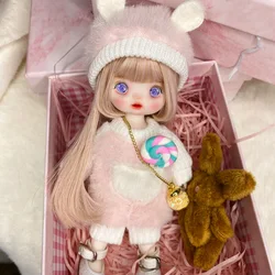Costume de mode Super Mini poupée princesse mignonne 16CM, échelle 1/8, maquillage des mains BJD OB11, corps entier, jouet, cadeau C1613A 