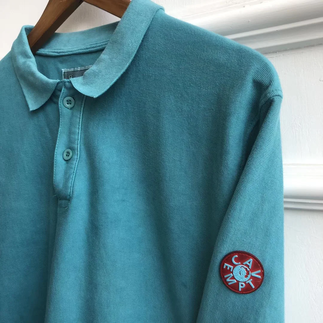Новая коллекция, рубашка поло с длинным рукавом для мужчин и женщин, Cav Empt, 1:1 качество, длинный рукав, с отложным воротником, топы, футболки поло