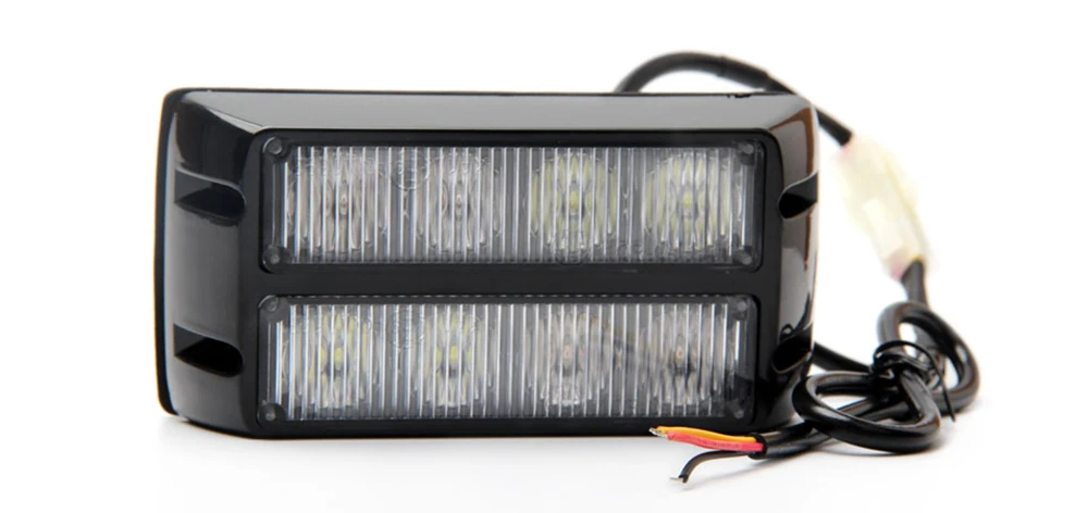 VGETTING высокое Мощность 8xLEDs Двухрядные 12 V/24 V проблесковый маячок транспортного средства Строб аварийного Предупреждение светильник для автомобилей Грузовик боковой светильник