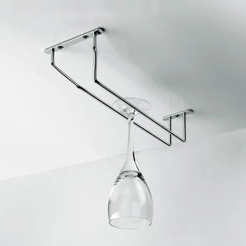 

Chrome Plated wine glass holder 1-4rows tall glass wine glass holder Grape wine cup holder champagne glass holder Home wine rack