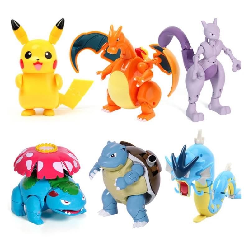 12 Styles Pokeball Set Genuine Pokemon Toys Greninja Lucario Pikachu