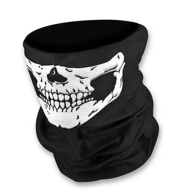 

Cycling Fack Mask Seamless Outdoor Utility Head Scarf Halloween Skull Mask Magic Turban Windproof Sunscreen Dust Riding Mask