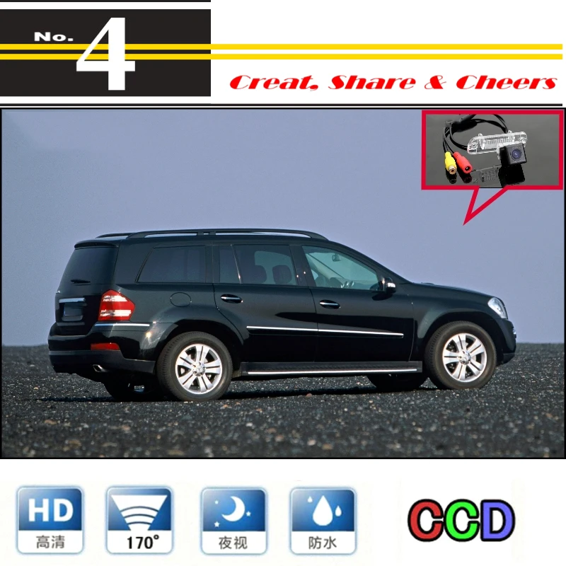 Liislee Car Camera For Mercedes Benz GL X164 High Quality Rear View Back Up Water Proof Camera PAL To Use CCD + RCA Connector (1)