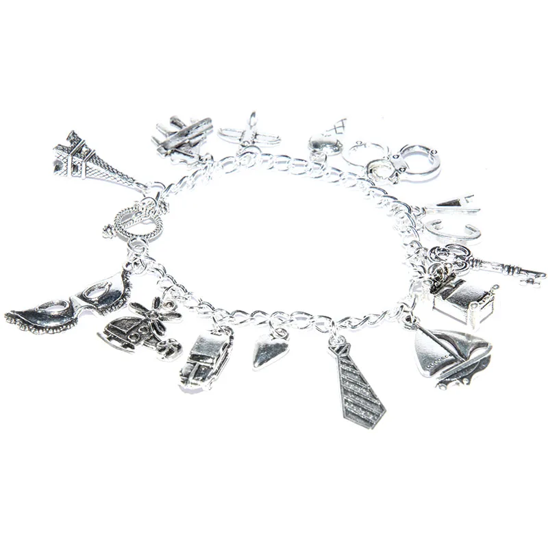 

8pcs You are my more My love, My life - 50 Fifty Shades of Grey Ana's Charm Bracelet