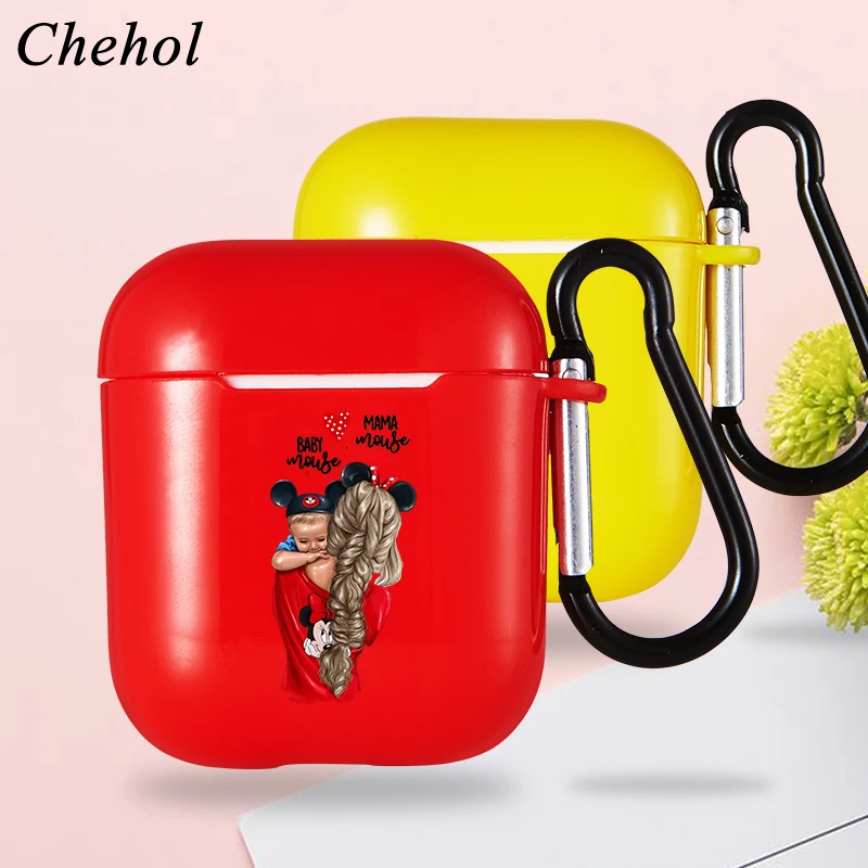 

Fashion Parent-child Earphones Headset Silicone Protected Cases Covers for Apple Airpods Pro 1 Bluetooth Wireless Headphone Case