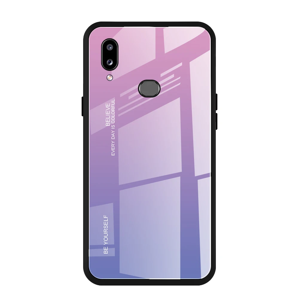 02 Градиент Стекло чехол для телефона для samsung A10S 10 S 10 S A10 S Чехол A20S A20 A30 A50 S A30S A50S S10e S10 плюс Чехол Coque чехол - Цвет: 02