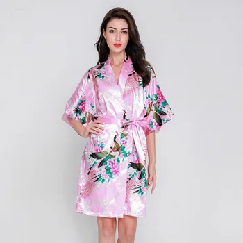 

Intimate Lingerie Women Sleepwear Nightgown Bride Bridesmaid Wedding Robe Sexy Nightdress Print Home Clothing Kimono Bathrobe