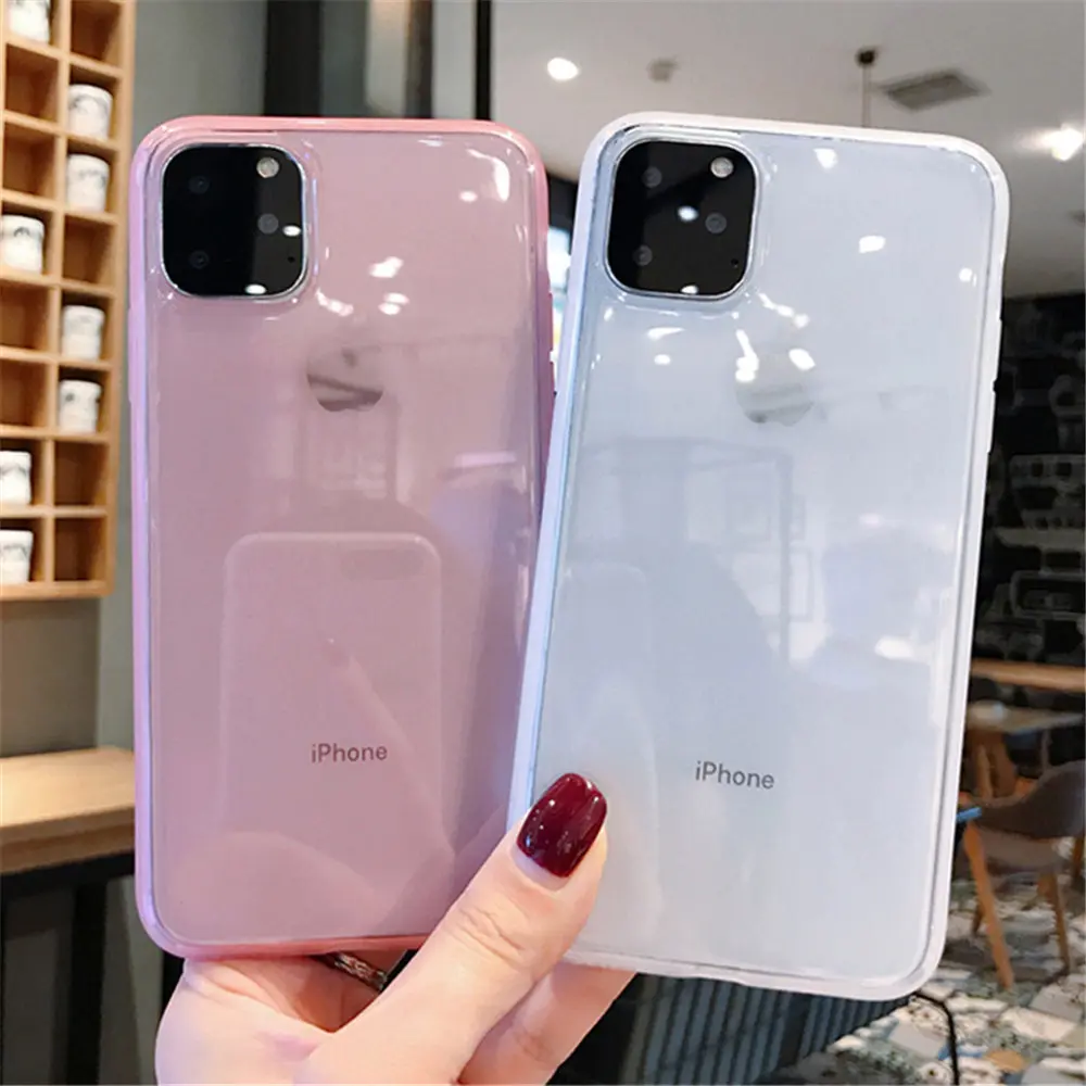 Роскошный прозрачный противоударный чехол для телефона iPhone 7, 8, 6, 6s Plus, 11 Pro, X, XR, XS Max, мягкий силиконовый чехол из ТПУ