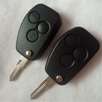 

DAKATU With LOGO 2/3 Button Flip Folding Modified Remote Key Shell For Renault Dacia Duster Modus Logan Clio VAC102 BLade