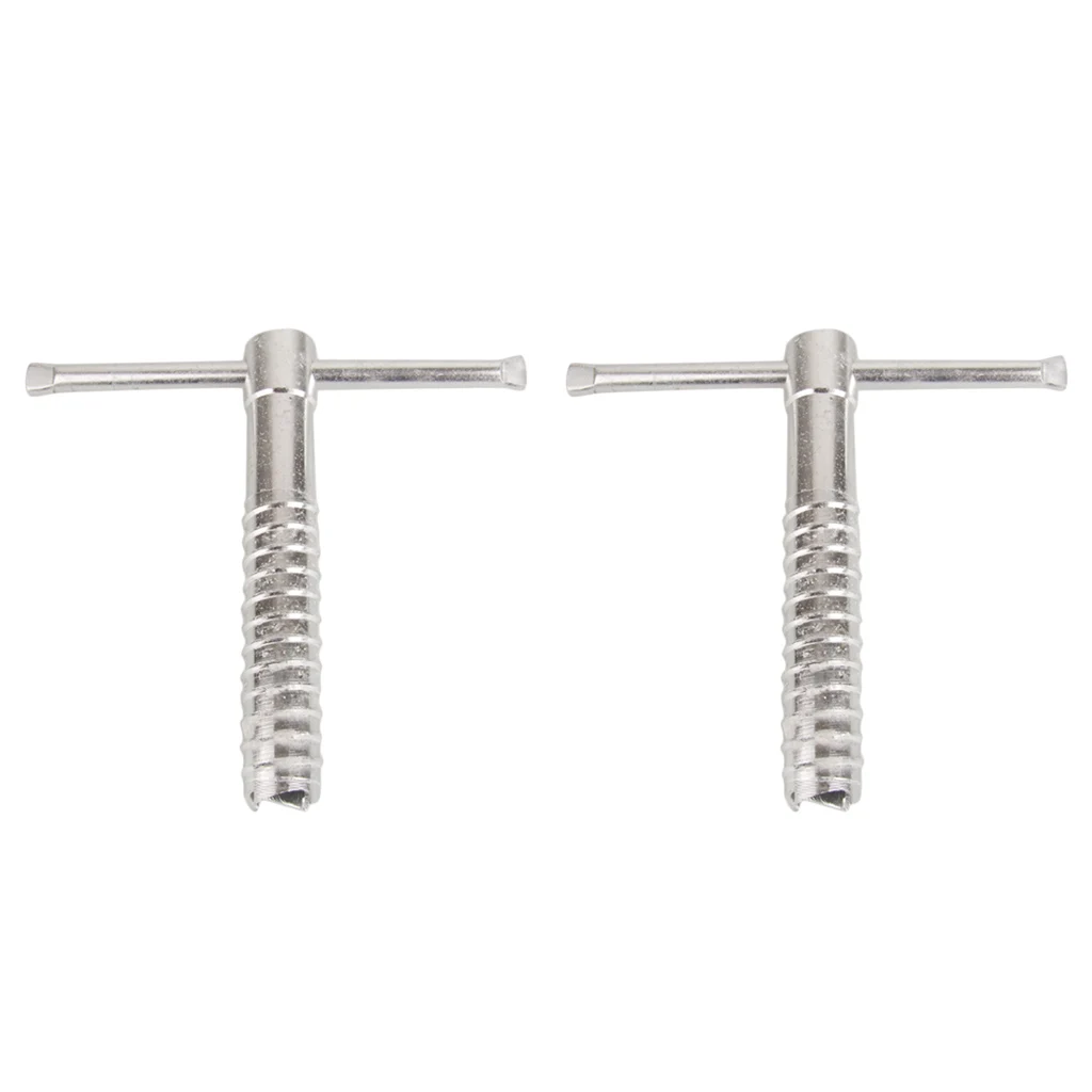 2Pc Outdoor Ice Land Snow Spiral Nail Camping Awning Tent Ground Screws Pegs