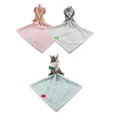 Детское одеяло для новорожденных; моющееся полотенце для безопасности; предпочтительные игрушки для младенцев; одеяло для куклы; мягкая плюшевая игрушка с изображением собаки и оленя