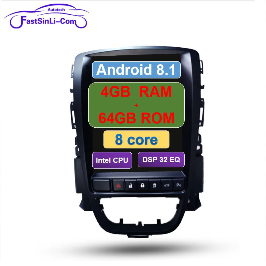 

64GB Car Android8.1 Multimedia player for Opel Astra J Vauxhall Astra Buick Verano GPS Vertical screen