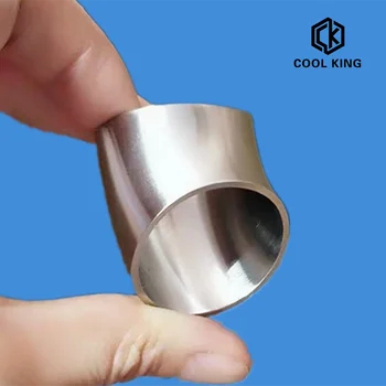 

51mm 57mm 63mm 76mm OD Sanitary Butt Weld 45 Degree Elbow Bend Pipe SS304 stainless steel car exhaust pipe muffler welded pipe