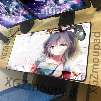 

XGZ Large Gaming Mouse Pad Black Exquisite Lock Edge Computer Custom Table Mat Speed Rubber Stripe Non-slip 900x400/600x300