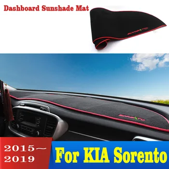 

For KIA Sorento 2015 2016 2017 2018 2019 Car Dashboard Cover Avoid Light Pad Instrument Platform Cover Mat Carpet Accessories
