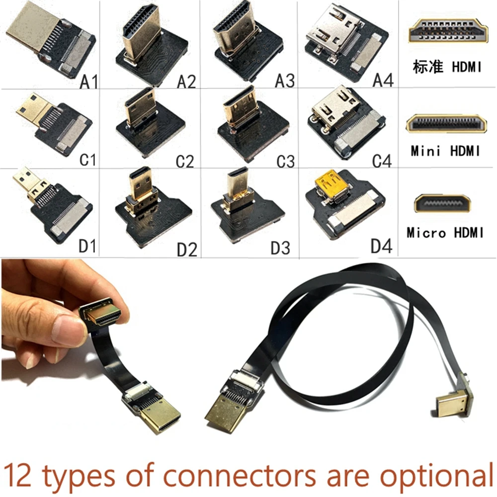 FPV 20 см 30 50 FPC плоский HDMI-совместимый для аэрофотосъемки Dajiang линия используется HDMI