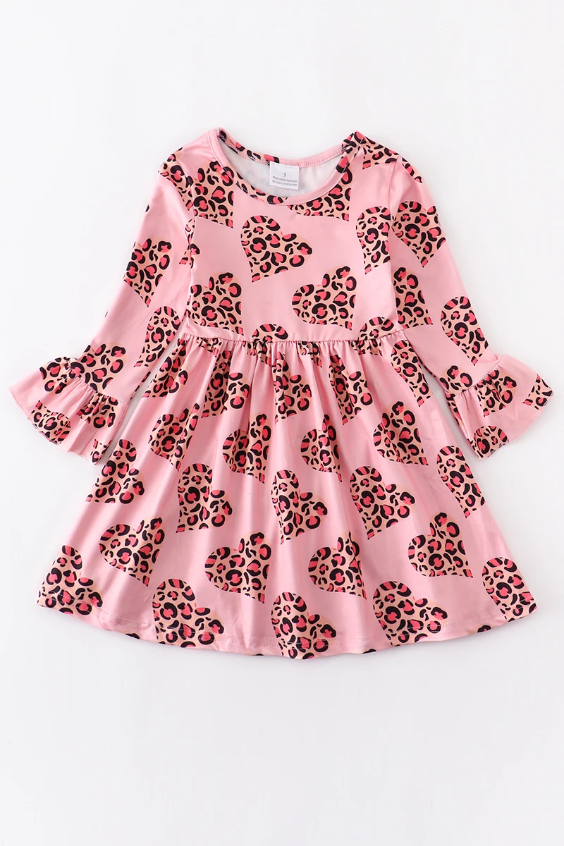 newborn baby girl skirt Girlymax Baby Girls Kids Clothing Milk Silk Love Heart Shape Twirl Dress Knee Length Long Sleeve baby girl doll skirt