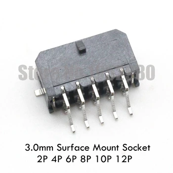 

20PCS Micro-Fit 3.0 Right-Angle Header 3.00mm Pitch SMD Socket 2P 4P 6P 8P Surface Mount Dual Row Replacement of 43045 0810