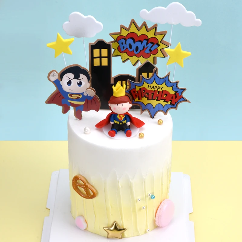 Cakelove Мягкая Керамика супер Плащ Маленький принц торт Топпер десерт вечерние украшения для мальчика день рождения день детей милые подарки