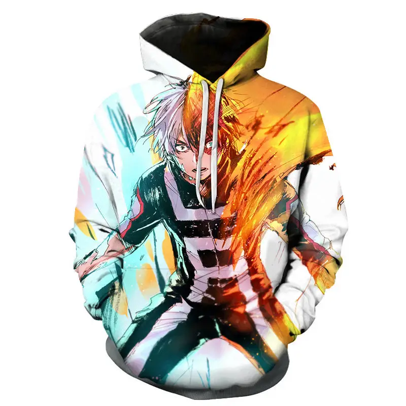 My Hero Academia Boku 3D Anime Printed Pullover Hoodies  